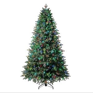7.5 ft Pre-Lit Holiday Symphony Spruce Artificial Christmas Tree
 (DISCOUNTED)